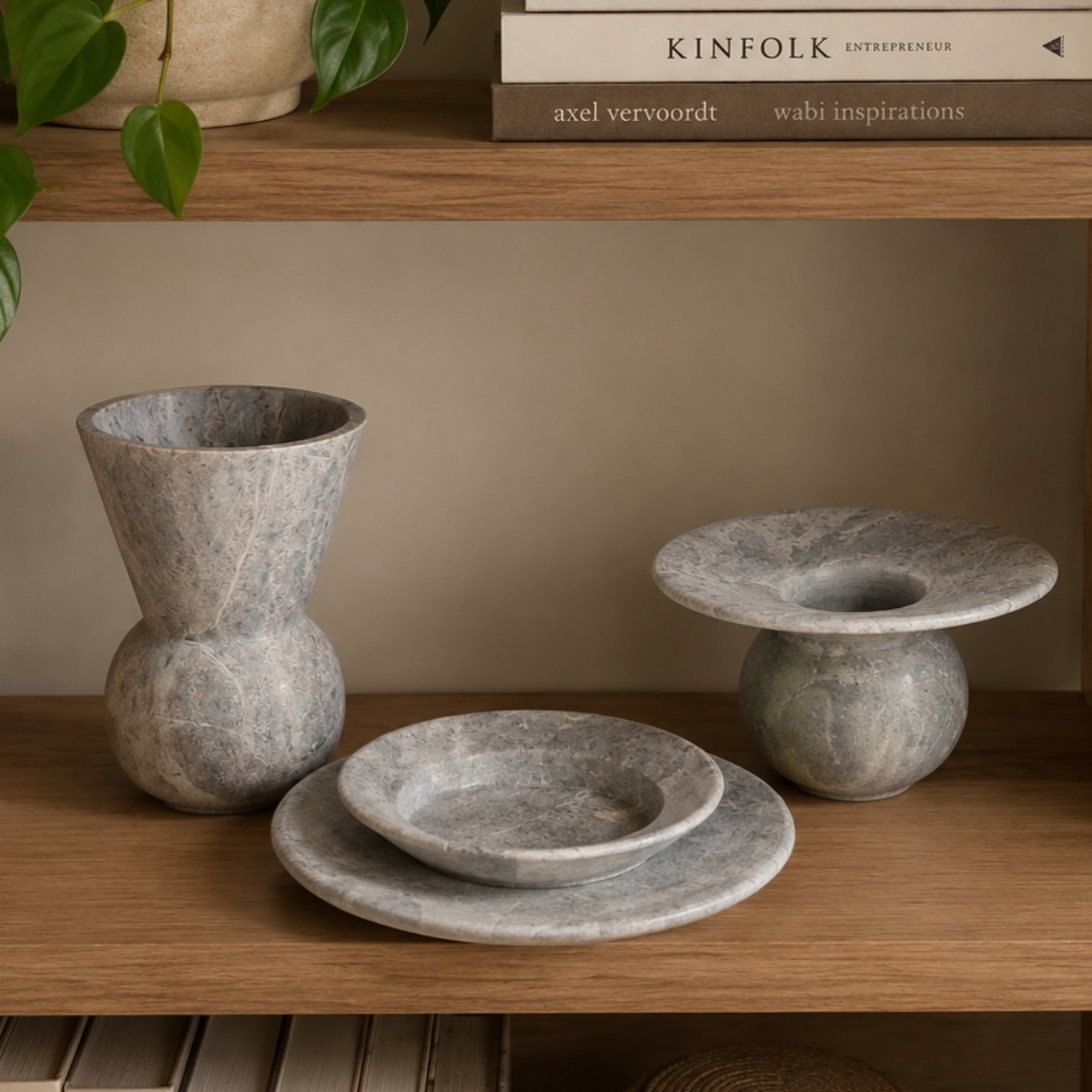 Decorative Brazilian soapstone vases